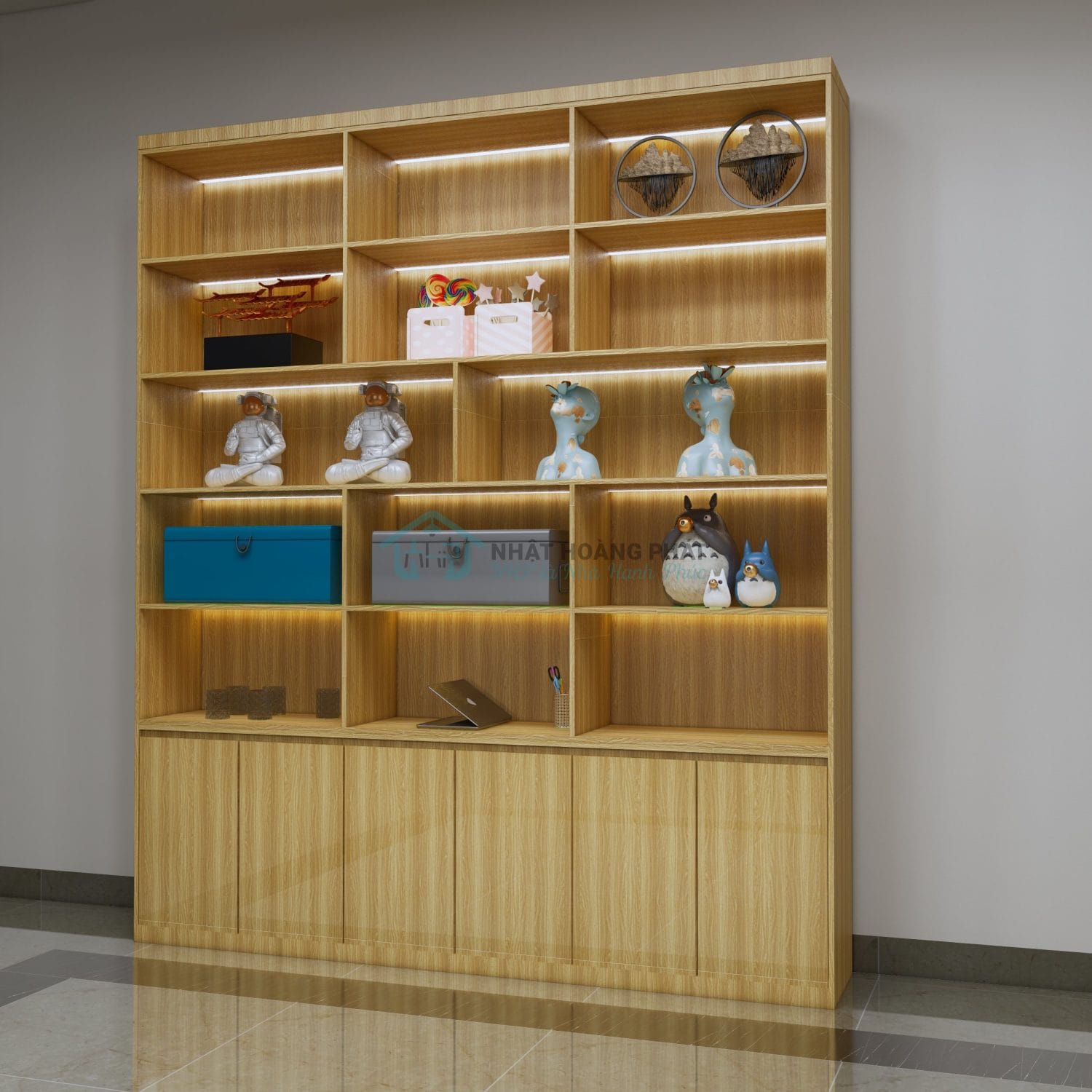 Kệ trang trí MDF phủ Melamine KTT.NHP.Mel 001
