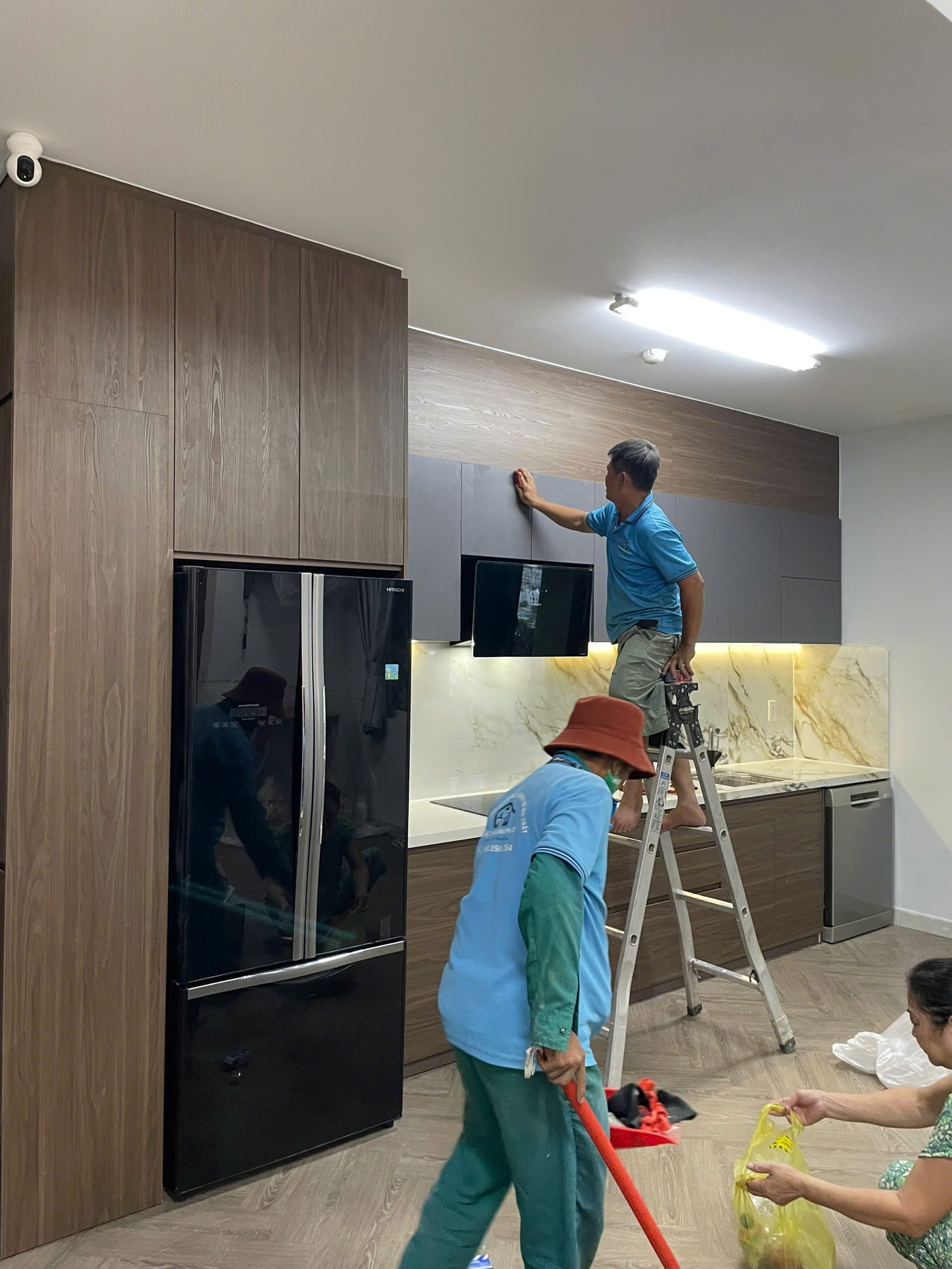 tủ bếp Melamine