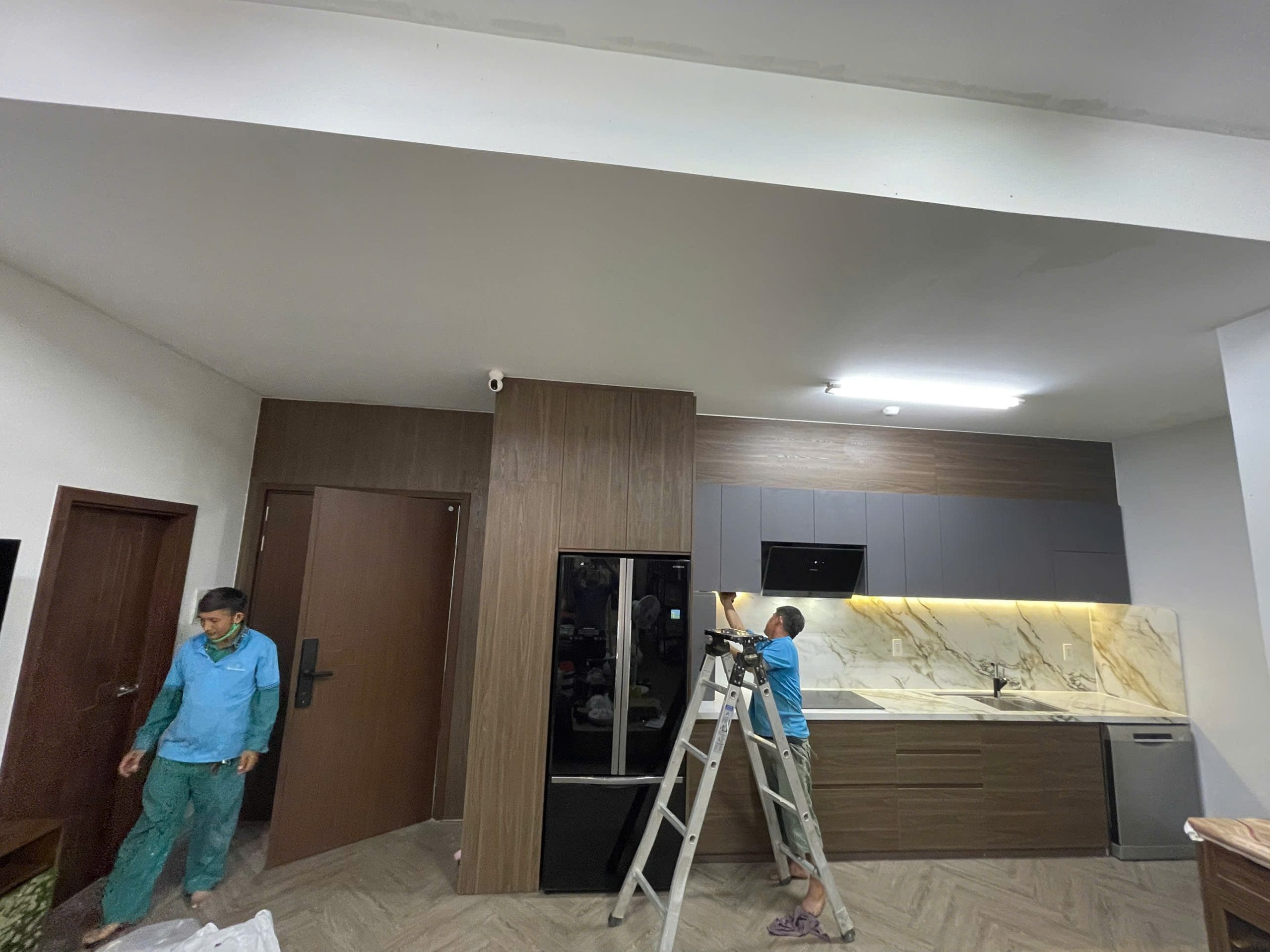 tủ bếp Melamine