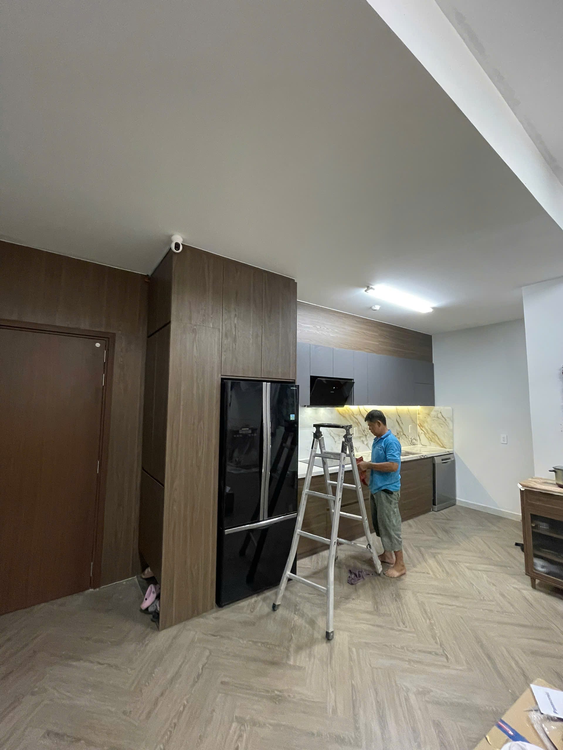 tủ bếp Melamine