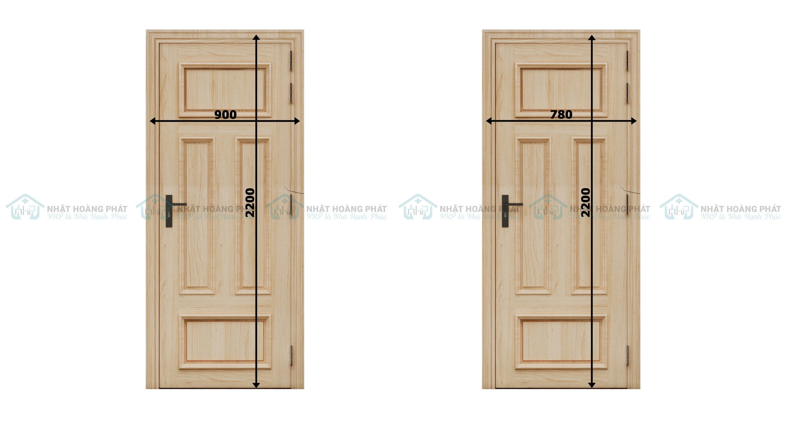 kích thước cửa gỗ Beech