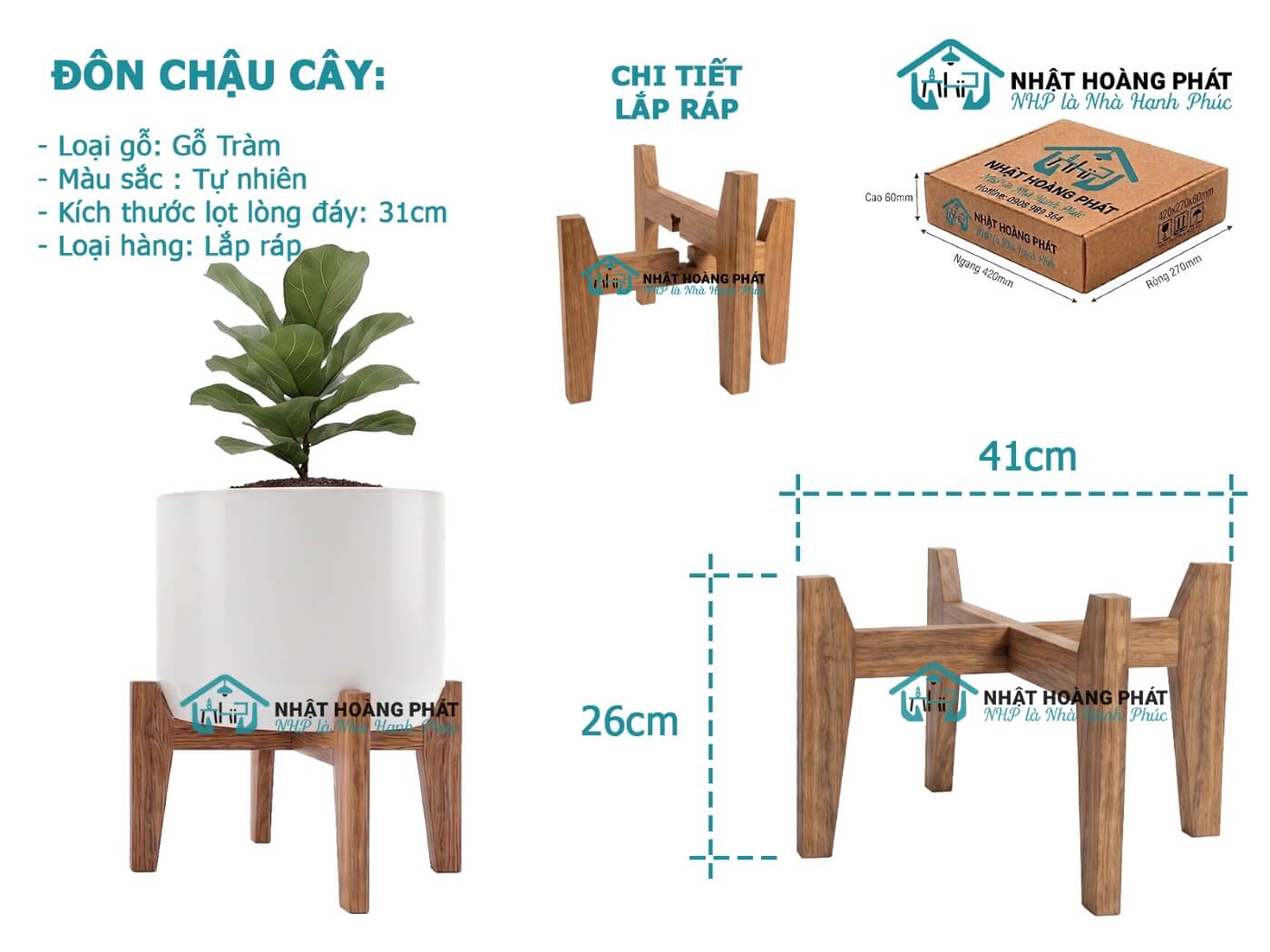 đôn kê chậu cây