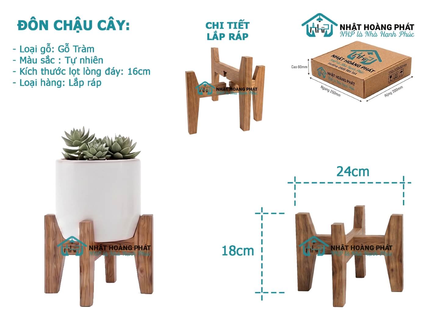 đôn kê chậu cây