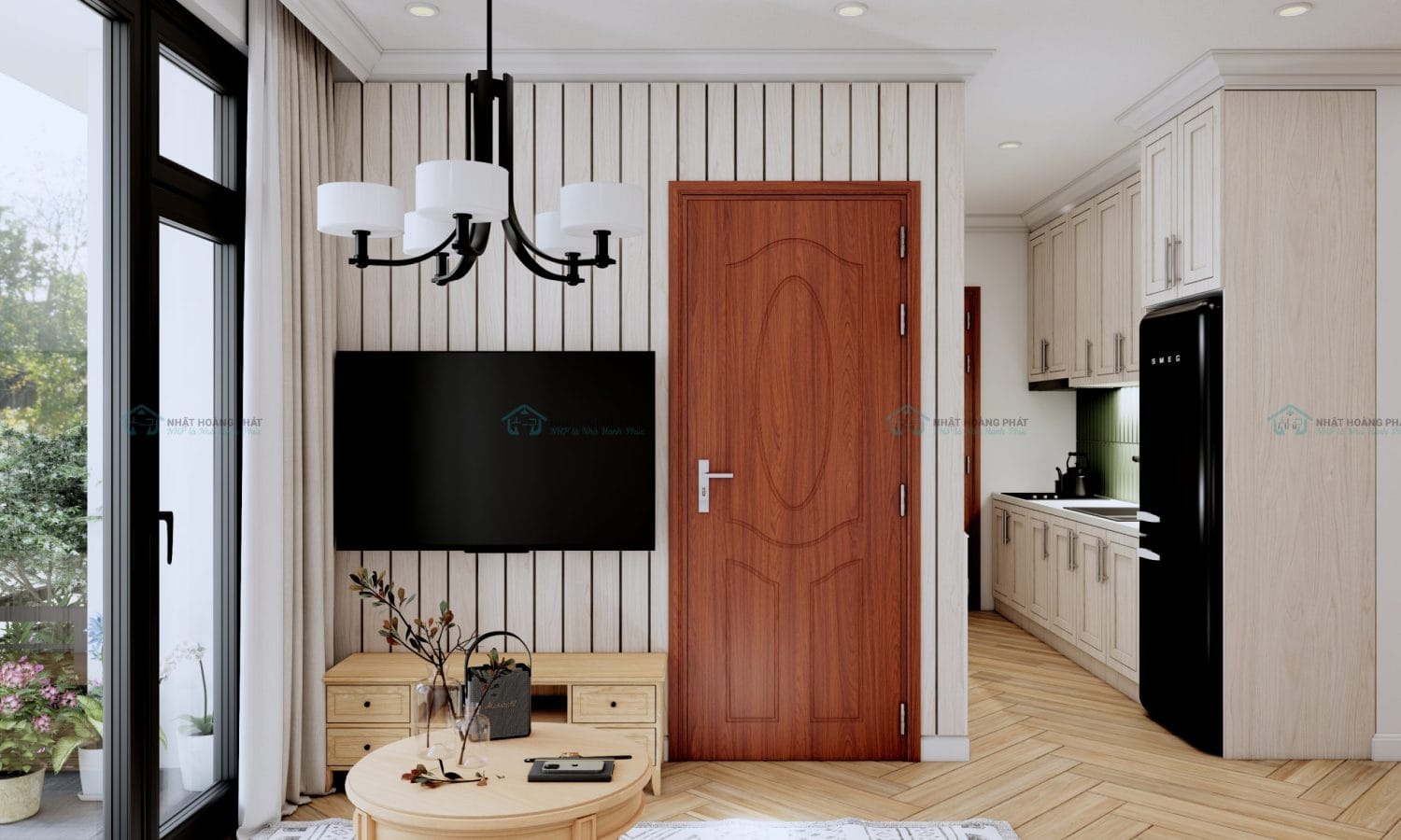 cửa nhựa vân gỗ composite