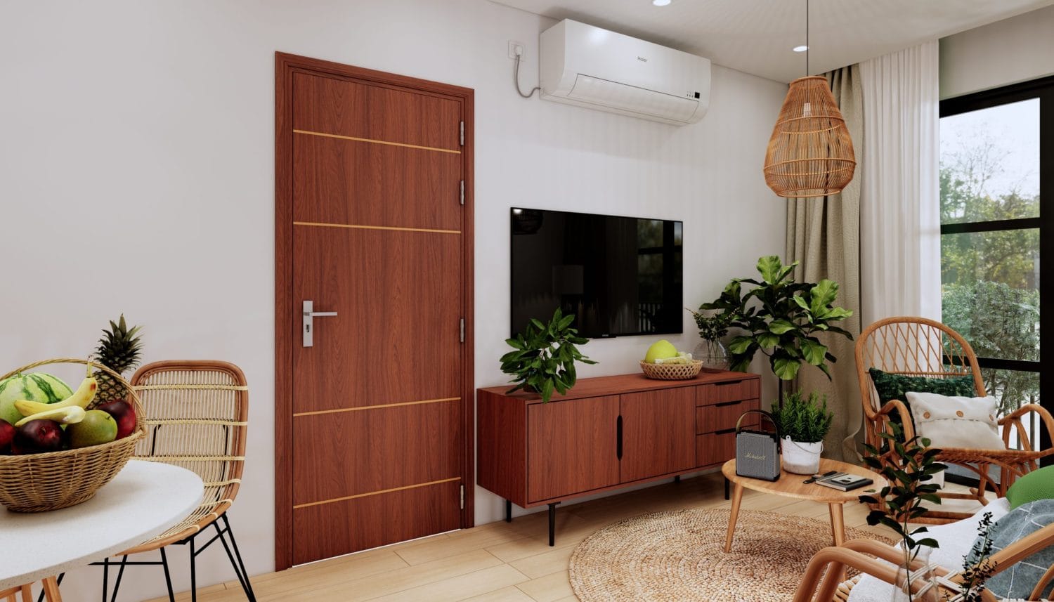 cửa gỗ công nghiệp mdf Melamine