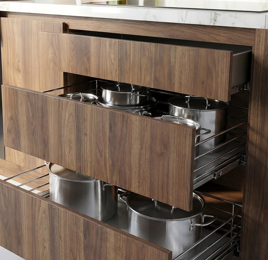 tủ bếp laminate