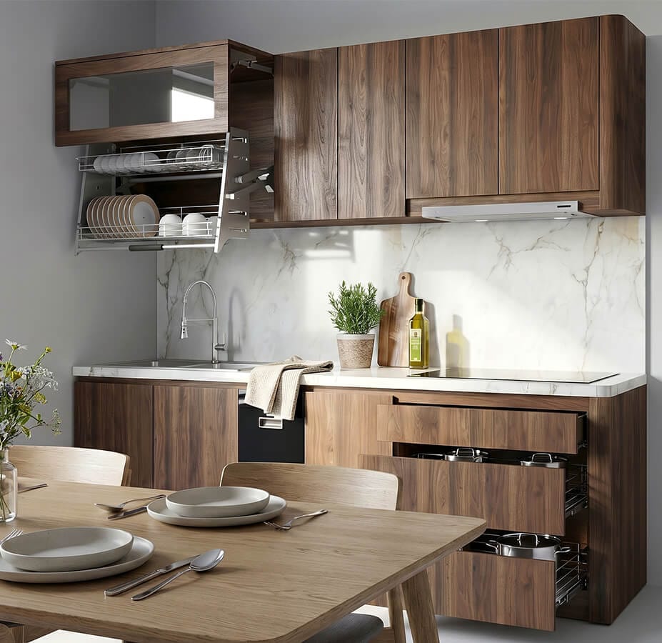 tủ bếp laminate