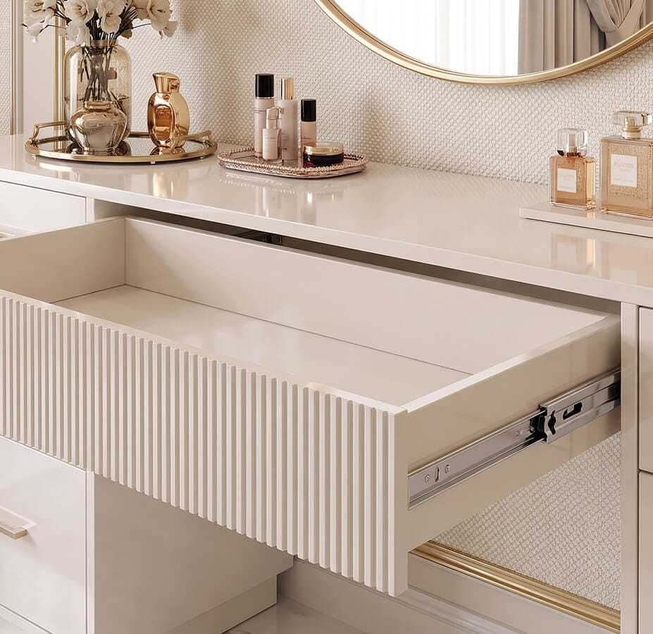 bàn trang điểm phong cách luxury