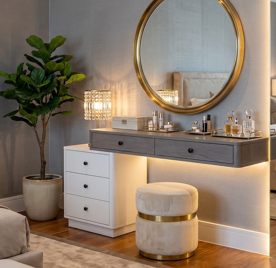 bàn trang điểm gỗ công nghiệp MDF